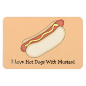 Hot Dog met Mosterd Premium Magnet Magneet (Horizontaal)