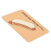 Hot Dog met Mosterd Premium Magnet Magneet (Rechterzijde)
