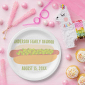 Hot Dog met Relish Personalized Party Papieren Bordje (Feest)