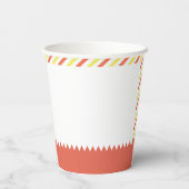 HOT DOG! Moderne verjaardag van Rood en Geel Papieren Bekers (Achterkant)