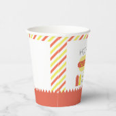 HOT DOG! Moderne verjaardag van Rood en Geel Papieren Bekers (Rechts)