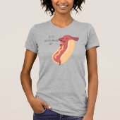 Hot Dog Month, hotdog puppy pun T-shirt (Voorkant)