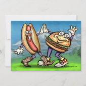 Hot Dog n Hamburger Kaart (Voorkant)