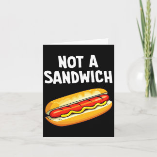 Hot dog not a sandwich performance kaart