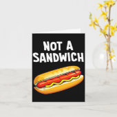 Hot dog not a sandwich performance kaart (Gele Bloem)