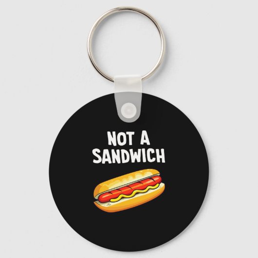 Hot dog not a sandwich performance sleutelhanger (Voorkant)