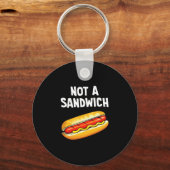 Hot dog not a sandwich performance sleutelhanger (Voorkant)