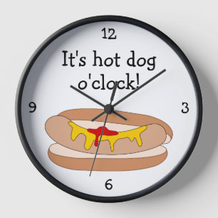 Hot Dog O-Clock, leuk eten grafisch