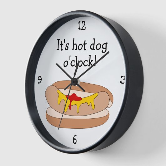 Hot Dog O-Clock, leuk eten grafisch (Hoek)