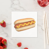 "Hot Dog" ontwerp papieren servetten (Insitu)