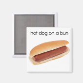 Hot Dog op een koelkast Magnet (Voorkant / Achterkant)