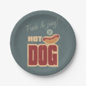 Hot Dog Papieren Bordje (Voorkant)