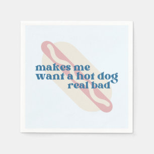 Hot Dog Party Napkins Servet