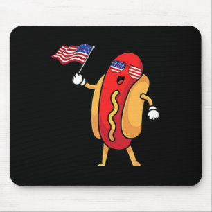 Hot Dog Pocket Amerikaanse Vlag Vrijheid Patriotti Muismat