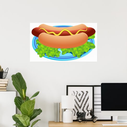 Hot Dog Poster (Thuiskantoor)