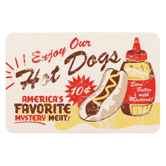 Hot Dog Premium magneet (Horizontaal)