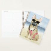 Hot Dog | Puppy in zonnebril bij het strand Planner (Display)
