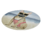 Hot Dog | Puppy in zonnebril bij het strand Snijplank (Hoek)