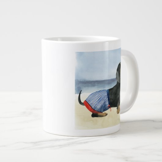 Hot Dog | Puppy in zwembad Grote Koffiekop (Voorkant rechts)