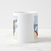 Hot Dog | Puppy in zwembad Grote Koffiekop (Voorkant)