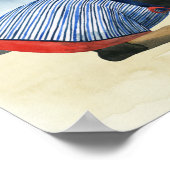 Hot Dog | Puppy in zwembad Poster (Hoek)