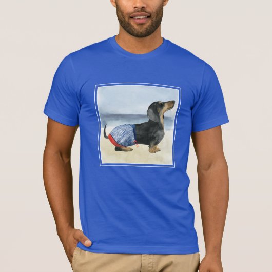 Hot Dog | Puppy in zwembad T-shirt (Voorkant)