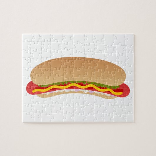 Hot Dog Puzzle Legpuzzel (Horizontaal)