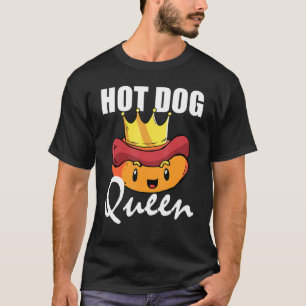 Hot Dog Queen Wiener Worst Hotdog Koppels T-shirt