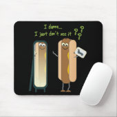 Hot Dog Reflections Mousepad Muismat (Met muis)