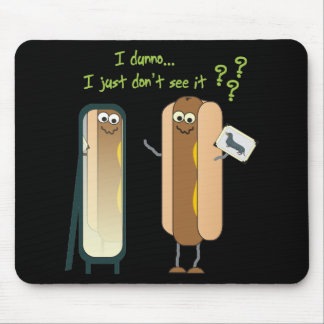 Hot Dog Reflections Mousepad Muismat