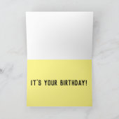 HOT DOG! RETRO BIRTHDAAGSKAART KAART (Binnen)