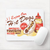 Hot Dog Retro Mousepad Muismat (Met muis)