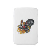 Hot Dog Rider - Funny Biker Skull Badmat (Voorkant Verticaal)