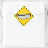 HOT DOG ROAD TEKEN 1 RONDE STICKER (Tas)