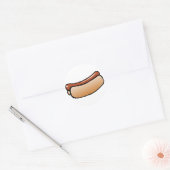 Hot Dog Ronde Sticker (Envelop)