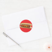 Hot Dog Ronde Sticker (Envelop)