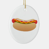 Hot Dog Round Ornament (Rechts)