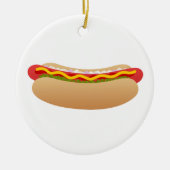 Hot Dog Round Ornament (Voorkant)
