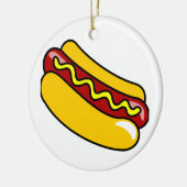 HOT DOG ROUND ORNAMENT (Links)