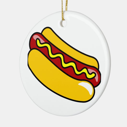 HOT DOG ROUND ORNAMENT (Links)