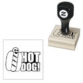 Hot Dog Rubberstempel (Gestempeld)