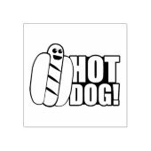 Hot Dog Rubberstempel (Afrduk)