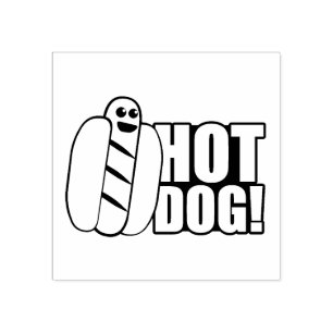 Hot Dog Rubberstempel