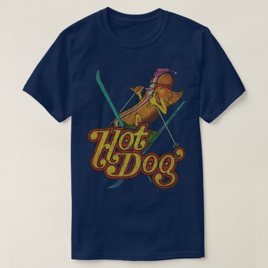 Hot Dog Skier 1974 T-shirt (Design voorkant)