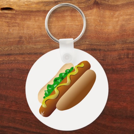 Hot Dog Sleutelhanger (Voorkant)