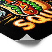 Hot Dog Squad Grappige Hot Dog Stand Team Hotdog C Poster (Hoek)