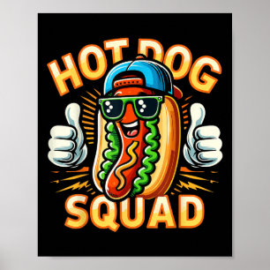Hot Dog Squad Grappige Hot Dog Stand Team Hotdog C Poster