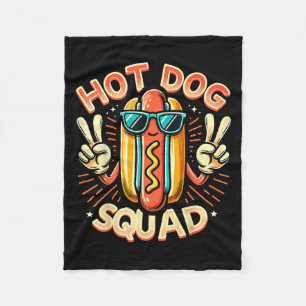 Hot Dog Squad Hot Dog Stand Team Hotdog Crew voor Fleece Deken