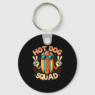Hot Dog Squad Hot Dog Stand Team Hotdog Crew voor  Sleutelhanger