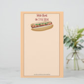Hot Dog Stationery Briefpapier (Staand voorkant)